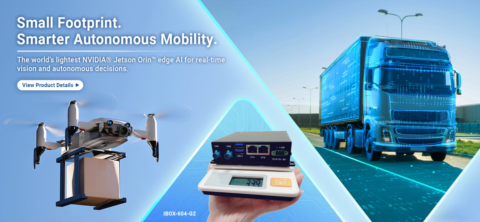 SINTRONES IBOX-604-G2 the world's lightest AI drone computer featuring NVIDIA Jetson Orin NX and 157 TOPS for autonomous mobility.