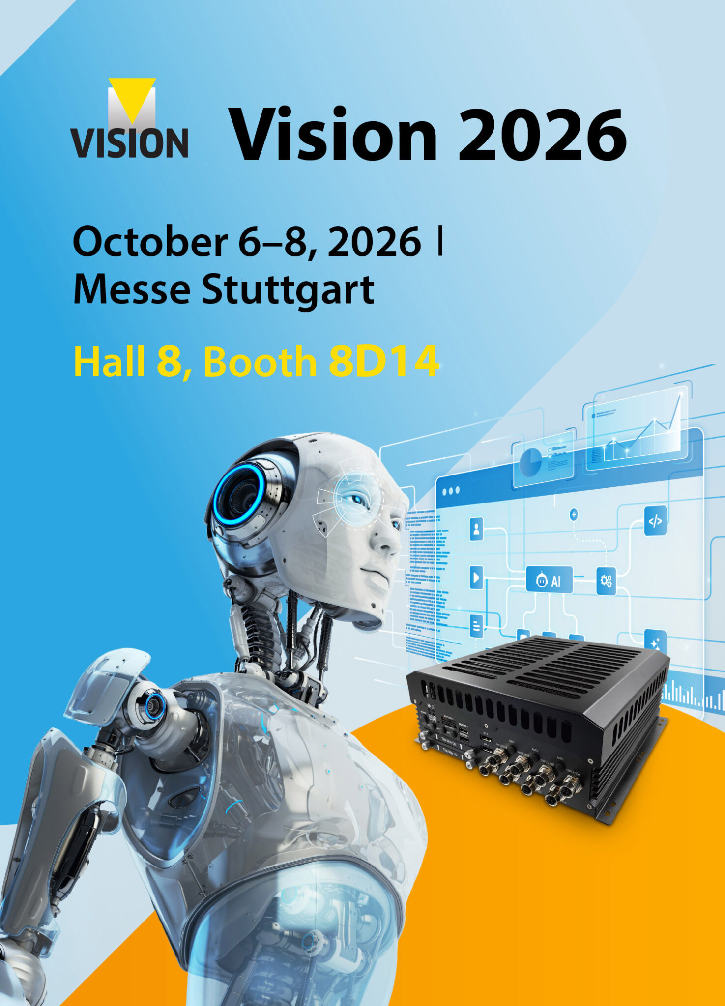 VISION Oct 6-8, 2026 at Messe Stuttgart